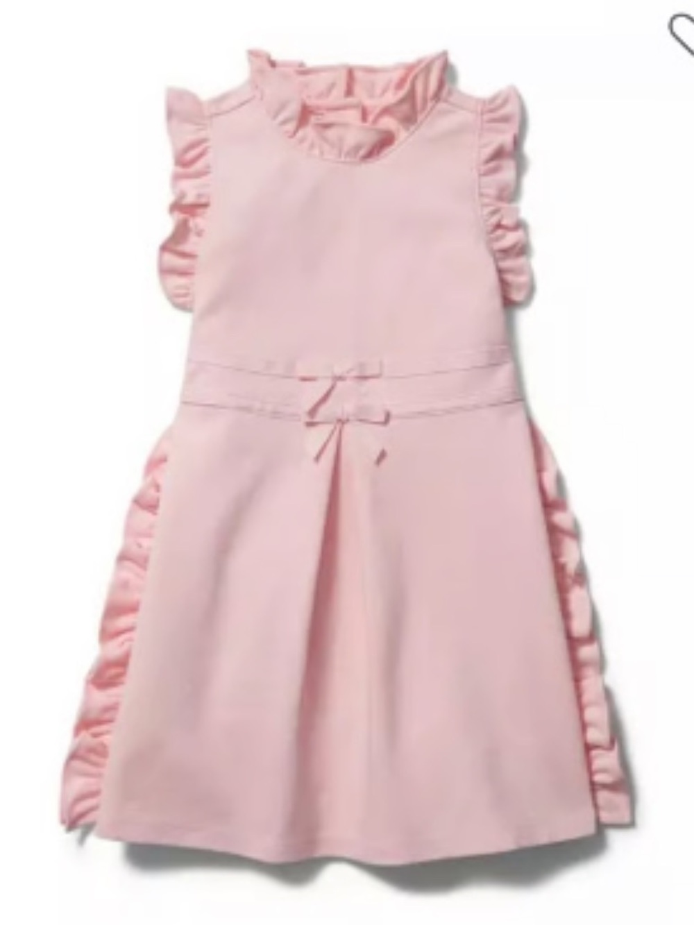 Janie and Jack Double Bow Ponte Dress in Pink
